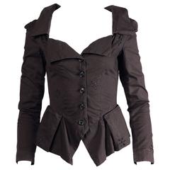 Unworn Vivienne Westwood Anglomania Black Eyelet Jacket with Original Tags