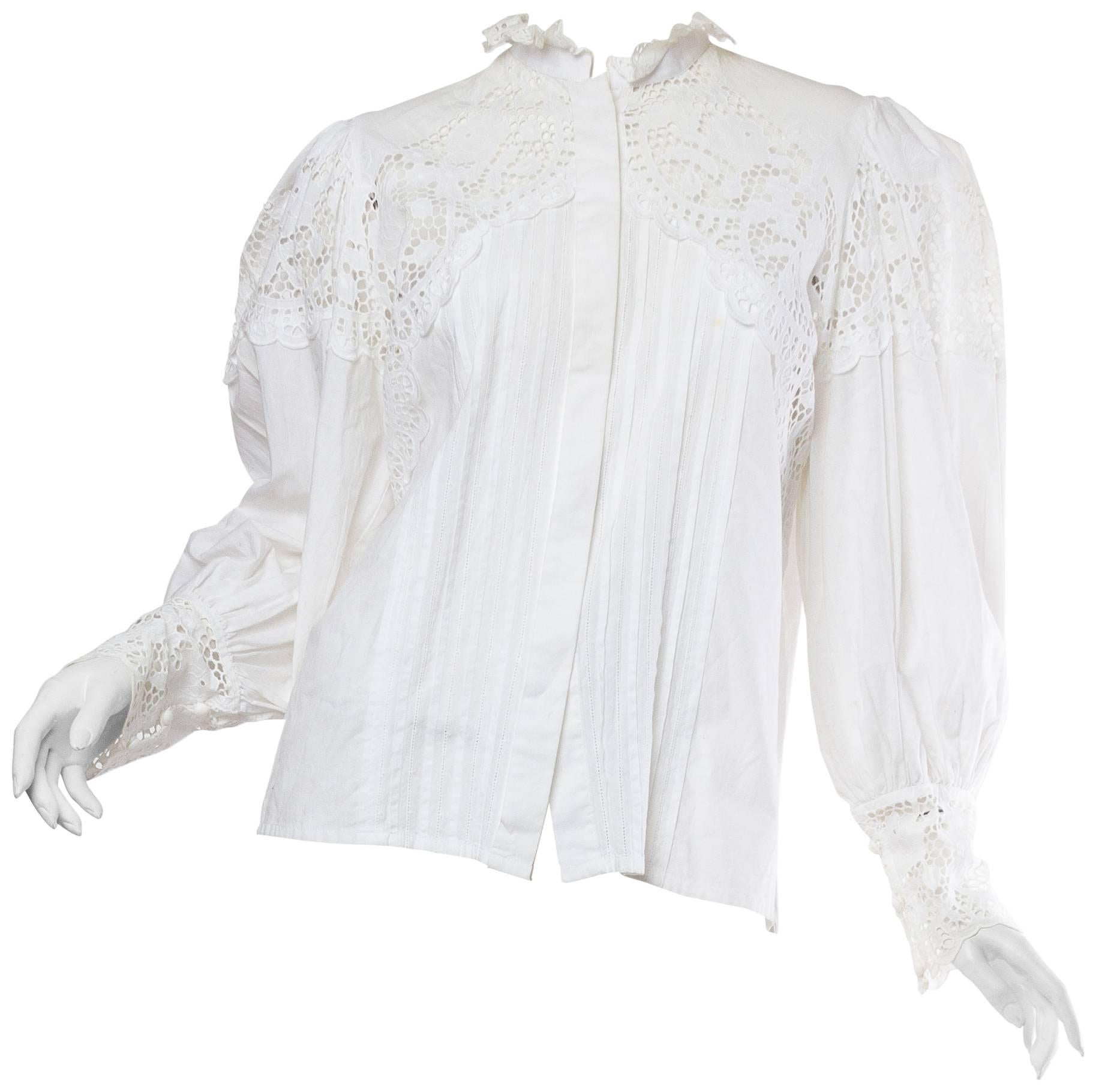 1970s Victorian style Lace Blouse