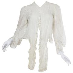 Victorian Cotton Voile and Lace blouse