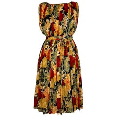 Vintage Claire McCardell (attributed) by Townley Floral Chiffon Dress