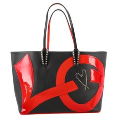 Christian Louboutin Cabata East West Tote Leather with Patent Large