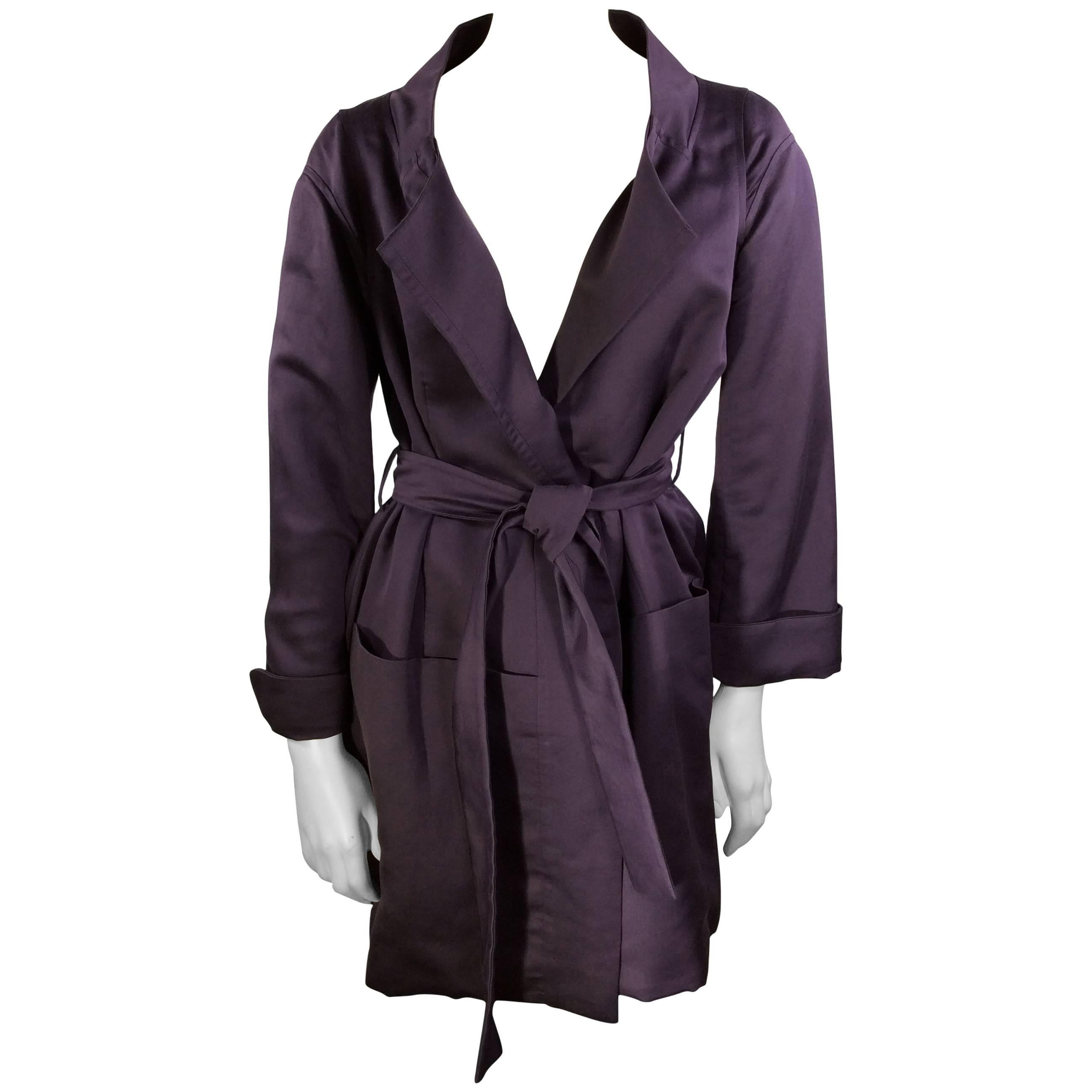 Chloe Purple Tied Jacket with Pockets