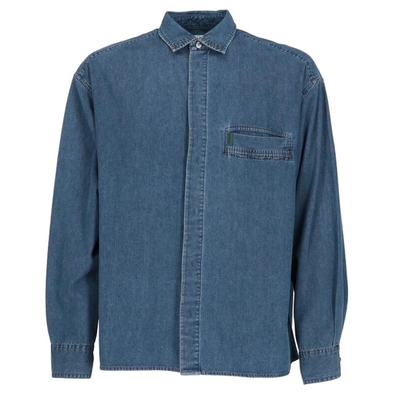 2000s Paul Smith Vintage blue denim shirt For Sale at 1stDibs