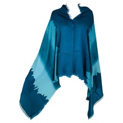 Yves Saint Laurent Rive Gauche X Long Rectangle Textured Silk Scarf/Shawl 