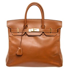 Hermes Vintage Birkin 30 Brown Chamonix Leather GHW Handbag