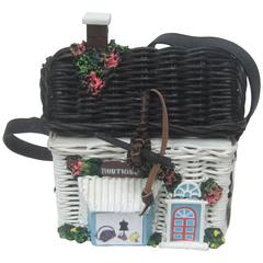 Timmy Wood's Beverly Hills Charming Wicker House Purse 9