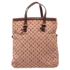  Louis Vuitton Pink Monogram Mini Lin Francoise Cherry Tote Bag