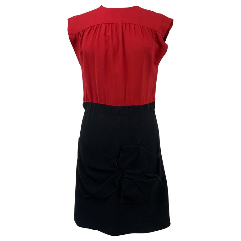 MIUMIU bicolor red and blue Dress For Sale at 1stDibs