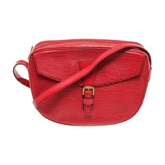 Louis Vuitton Red Epi Leather Jeune File Crossbody Bag