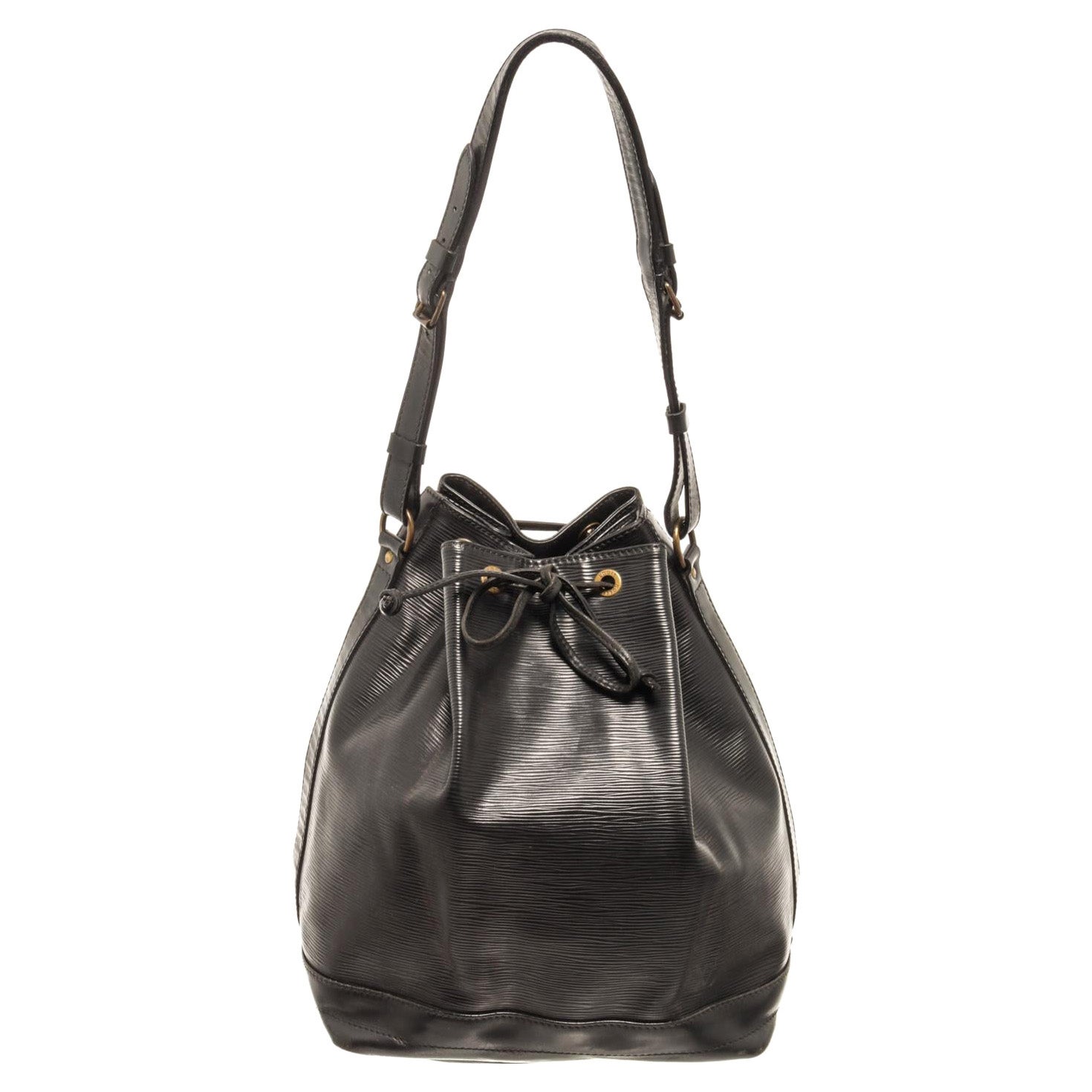 Louis Vuitton Black Epi Leather Noe GM Bucket Bag