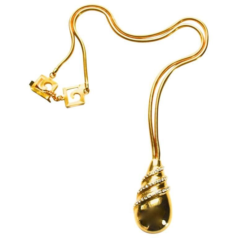 Pierre Cardin Drop Necklace For Sale