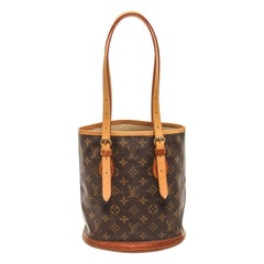 Louis Vuitton Brown Monogram Canvas Bucket PM Shoulder Bag