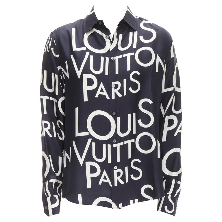 Iconic fabric ensemble Louis Vuitton Logo Pattern Hawaiian Shirt