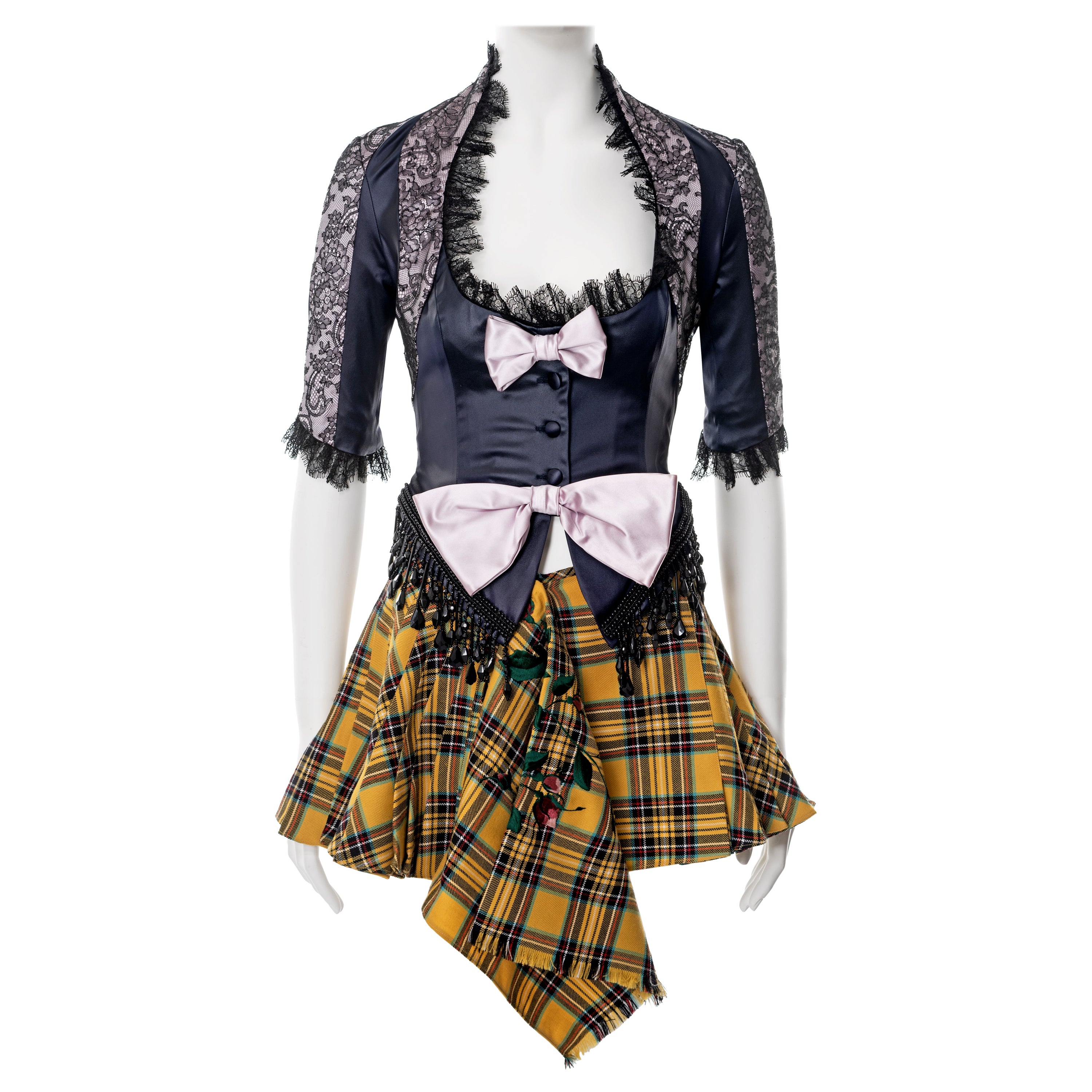 John Galliano 'Princess Lucretia' corset and skirt ensemble, ss 1994