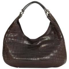 Bottega Veneta Brown Crocodile Campana Tote Bag with SHW rt. $17, 000