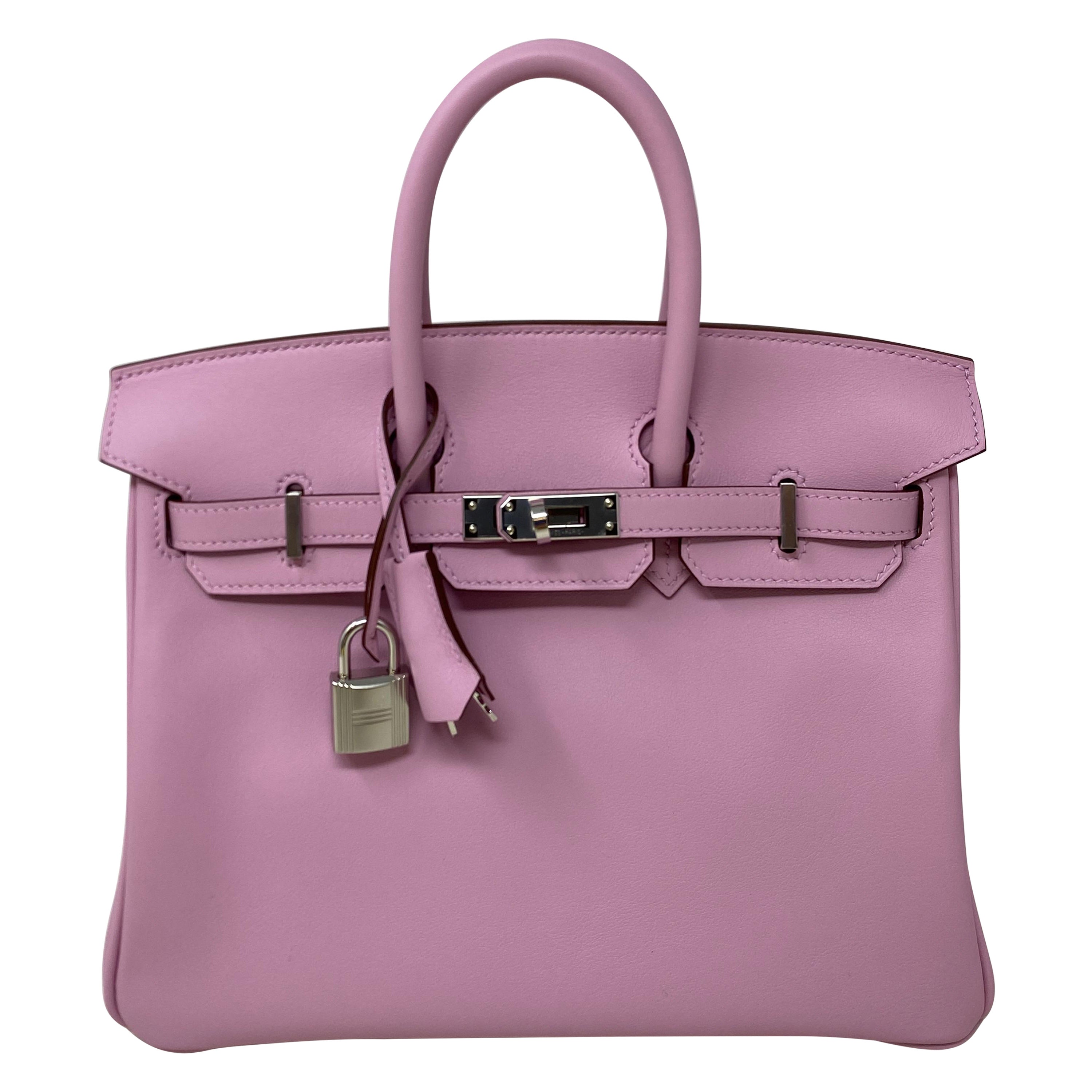 Hermès - Sac Birkin 25 rose mauve 