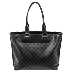 Louis Vuitton Black Damier Cobalt Voyage Tote Bag