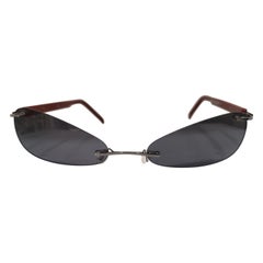 Kommafa black lens bordeaux sunglasses