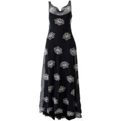 Stunning Original Collete Dinnigan Floral Lace Maxi Dress