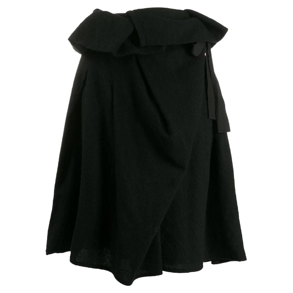 COMME DES GARCONS 1994 navy wool skirt