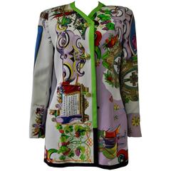 Important Gianni Versace Couture "Grecia Maior" Long Printed Jacket 7