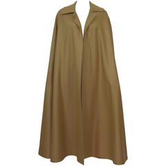 Yves Saint Laurent YSL 1970s Wool Cape