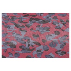 Louis Vuitton Red Cashmere And Silk Camouflage Stole Soft Scarf