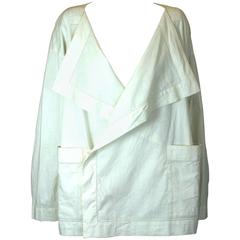 Vintage Issey Miyake Linen Drape Lapel Jacket