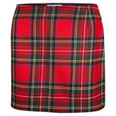 Vintage Dolce & Gabbana runway plaid mini skirt F/W 1999