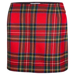 Vintage Dolce & Gabbana runway plaid  mini skirt  F/W 1999