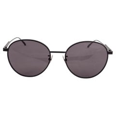 BOTTEGA VENETA black metal ROUND Sunglasses BV1042SA