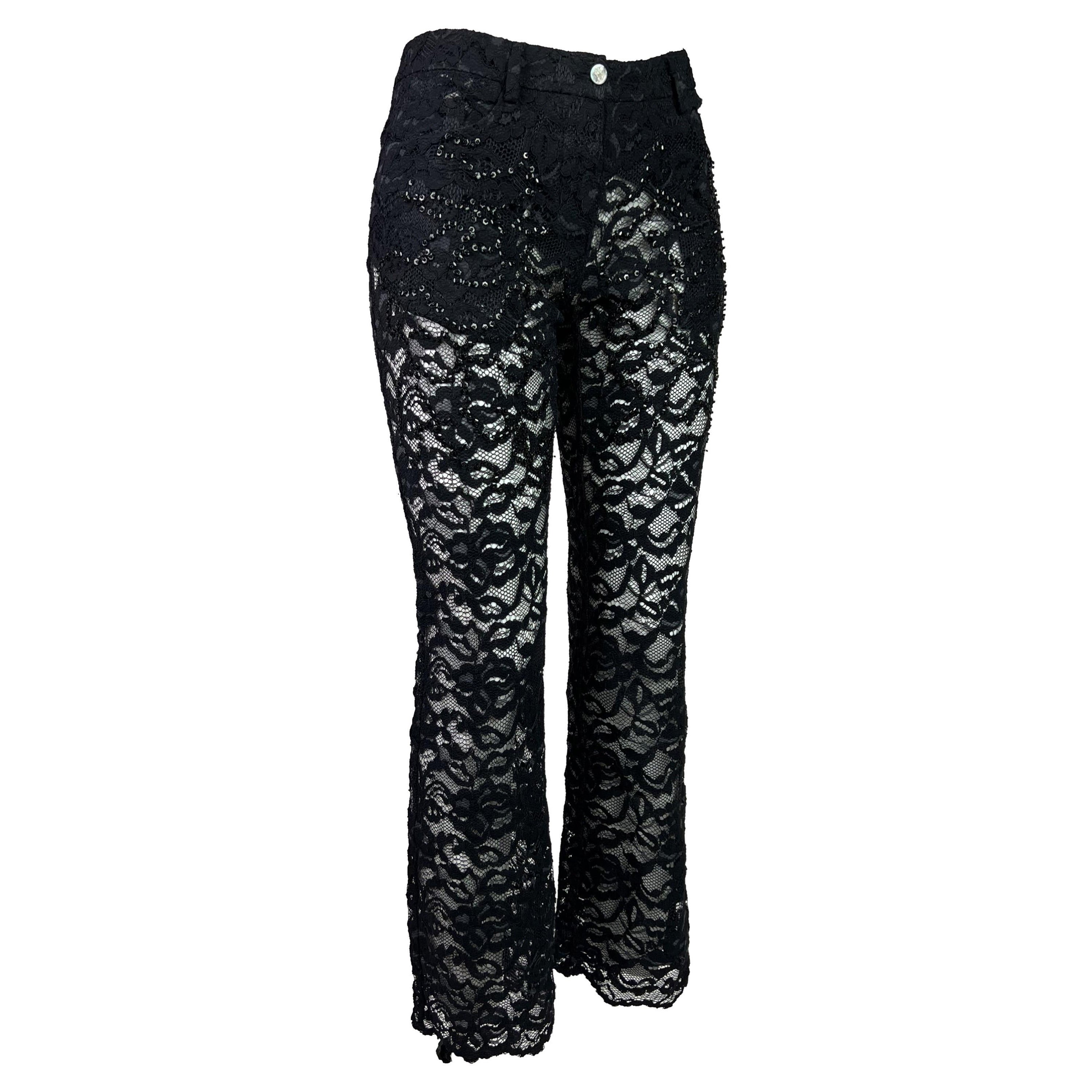SS 1999 Alexander McQueen Lace Trousers