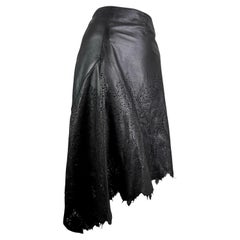 Fall 2001 Roberto Cavalli Leather Skirt