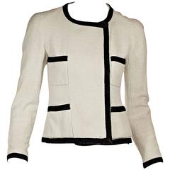 White & Black Chanel Jacket