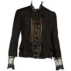 Black Alexander McQueen Victorian Jacket