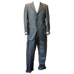 2007 COMME des GARÇONS Homme Plus gold metallic houndstooth suit