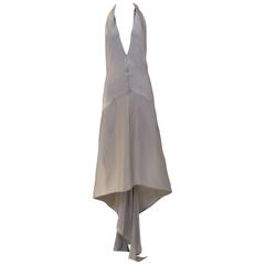 90S KARL LAGERFELD grey silk charmeuse 5
