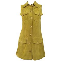 GUCCI by Tom Ford suede mini dress
