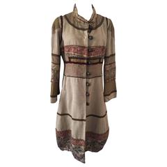 Long Gary Graham Embellished Coat Sz.12 1