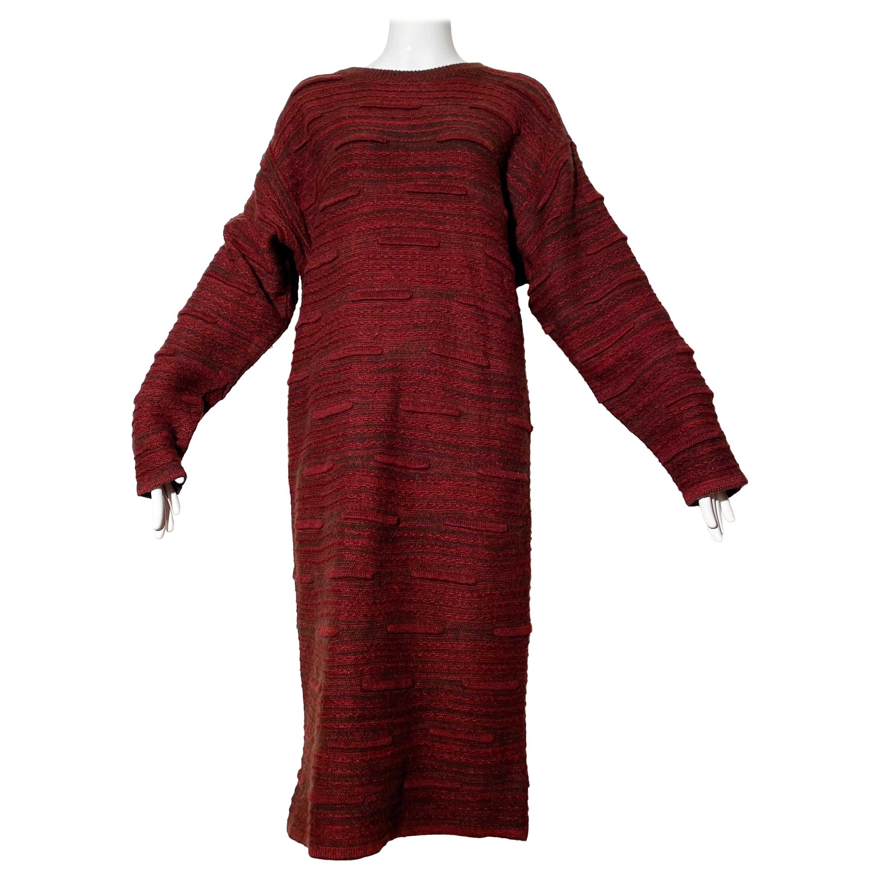 Issey Miyake Knit Sweater Dress  For Sale