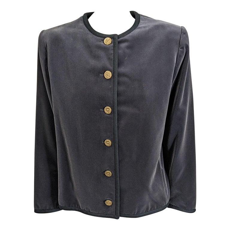 Yves Saint Laurent Short Jacket, Gray main image 1