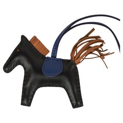 Hermès Hermès Rodeo GM Lambskin Horse Bag Charm-Blue Yellow