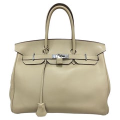 2008 Hèrmes Birkin 35 Hevercalf Trench Top Handle