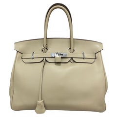 2008 Hèrmes Birkin 35 Hevercalf Trench Top Handle 