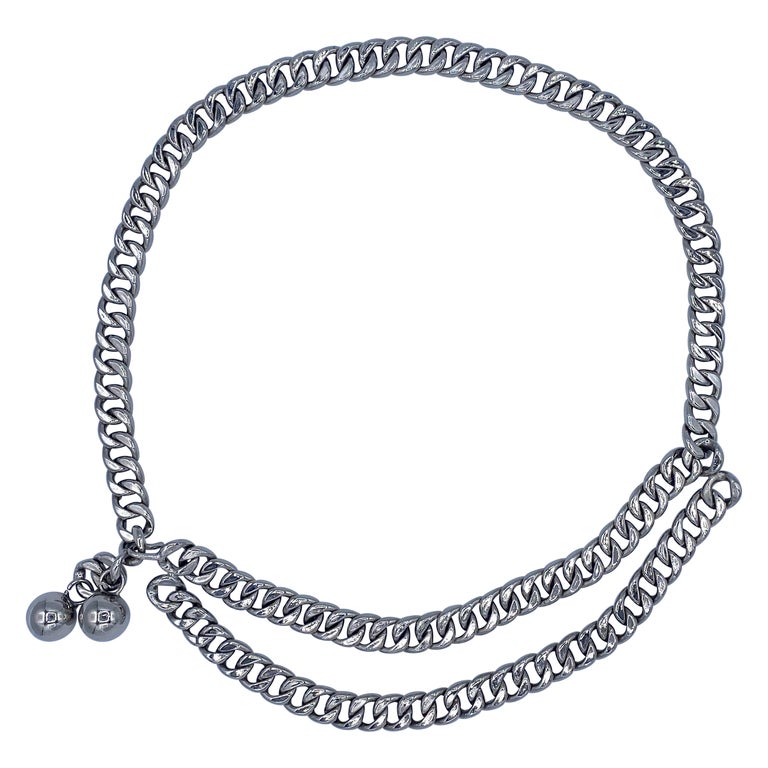 Chanel Chain Link Belt - 28 For Sale on 1stDibs