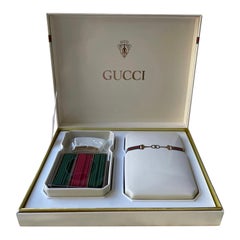 Sehr schicke Vintage GUCCI-Porzellan- Weihrauchschachtel mit Originalverpackung 