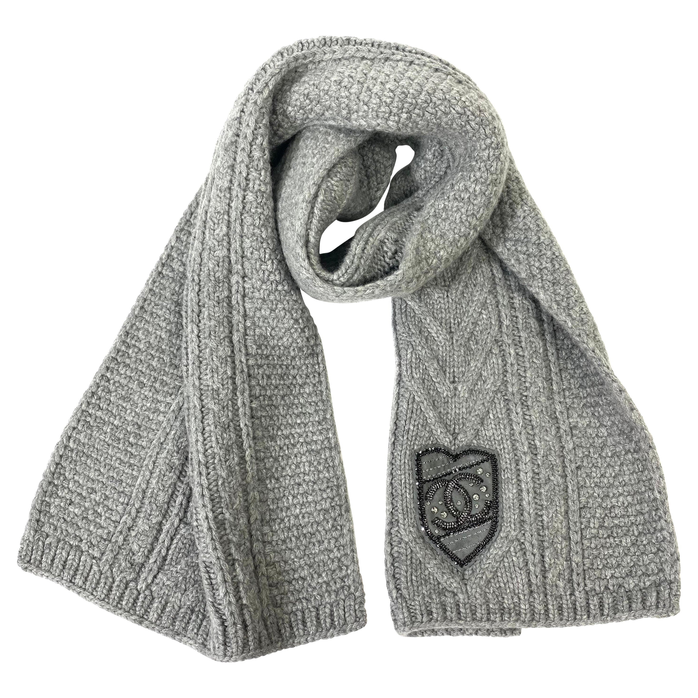 Chanel Cashmere Scarf - 45 For Sale on 1stDibs