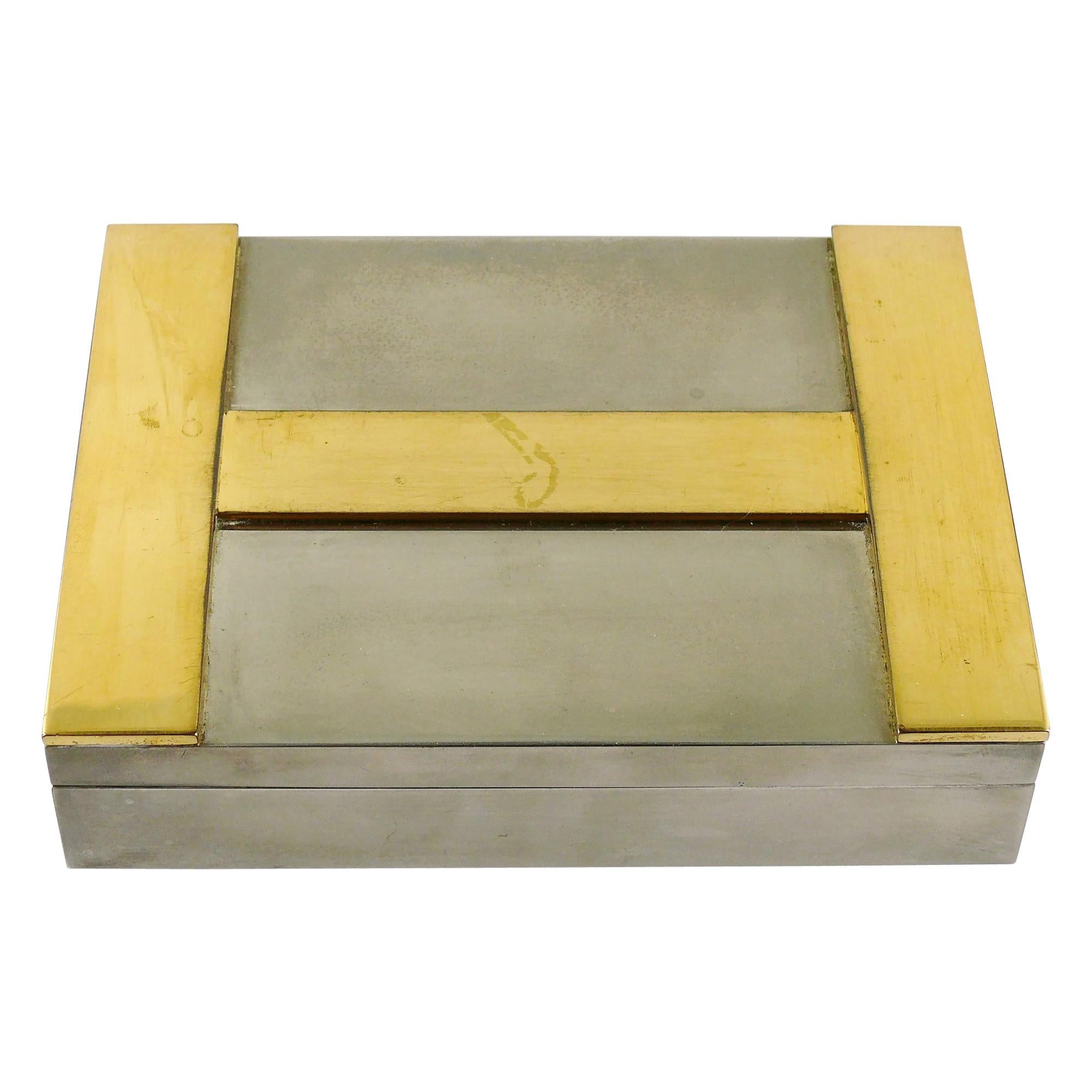 Sold at Auction: Hermes Silver & Gold Plated Cigar Box
