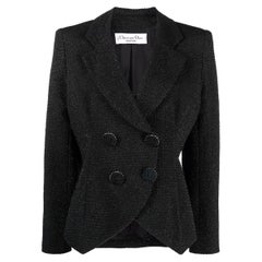 Christian Dior Evening Black Suit Jacket and Skirt
