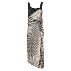 Jean Paul Gaultier Vintage 2000s transparent animalier silk dress